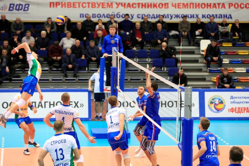 "Дагестан" и "Ярославич" поделили очки в 18-туре чемпионата России по волейболу