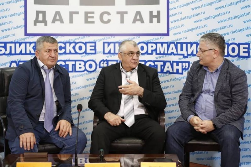 Магомед Магомедов и Абдулманап Нурмагомедов рассказали журналистам о чемпионате мира по боевому самбо 