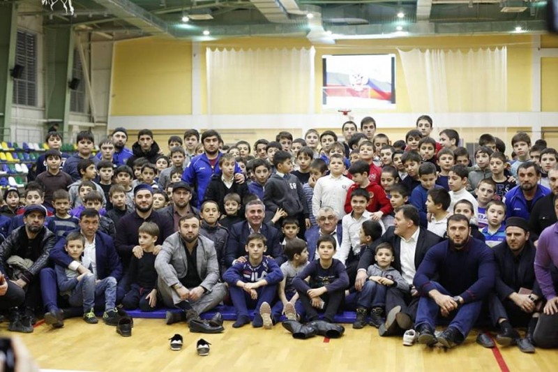 Встреча с воспитанниками спортшколы "Энергия" в Каспийске 