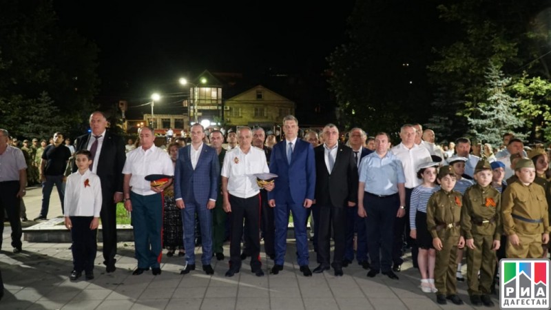 Министр по физической культуре и спорту РД Магомед Магомедов принял участие в патриотической акции «Завтра была война»