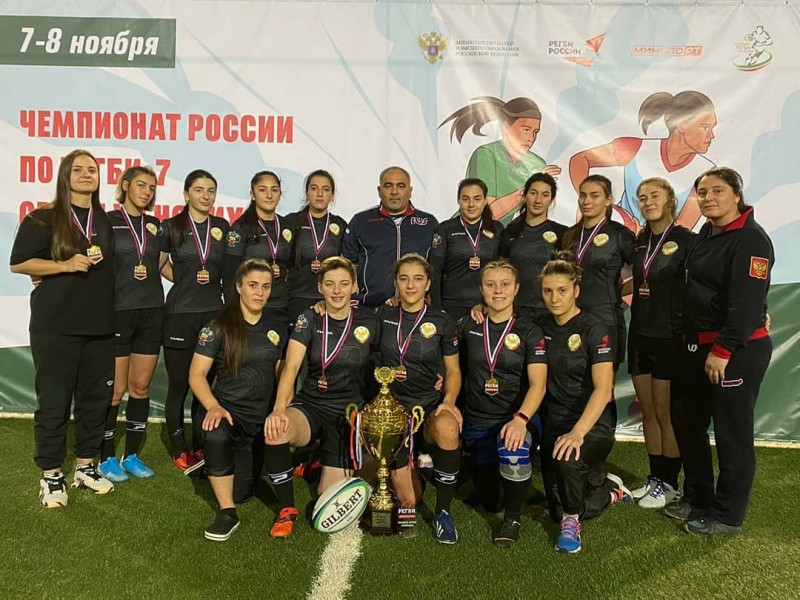Женская сборная Дагестанского государственного педагогического университета по регби выиграла чемпионат России среди студентов