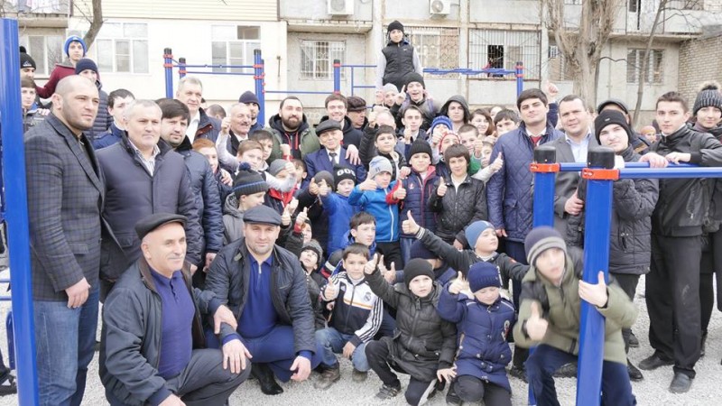 Спортивные площадки открыли в Махачкале 