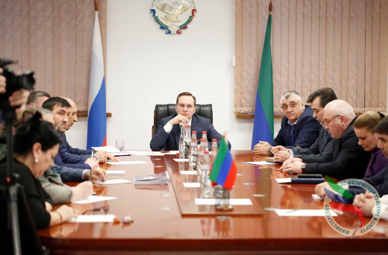 Артем Здунов ознакомился с работой Минспорта республики Дагестан.